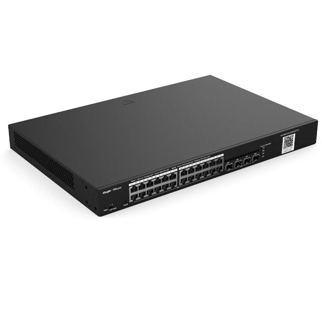 Reyee Switch L2 24 GbE POE/POE+ 4 SFP 370W 2