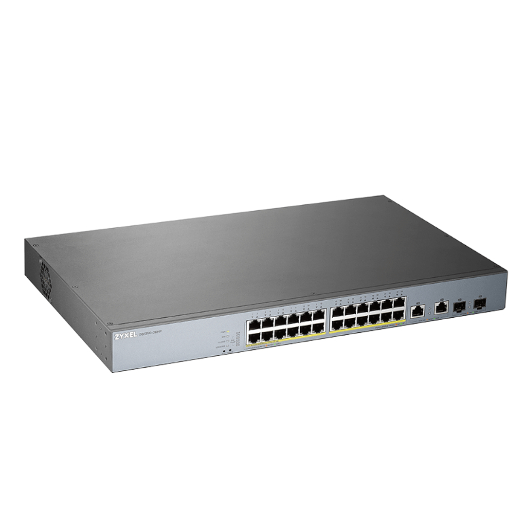 ZyXEL GS1350-26HP Switch 24xGB PoE 2xSFP 375W 4