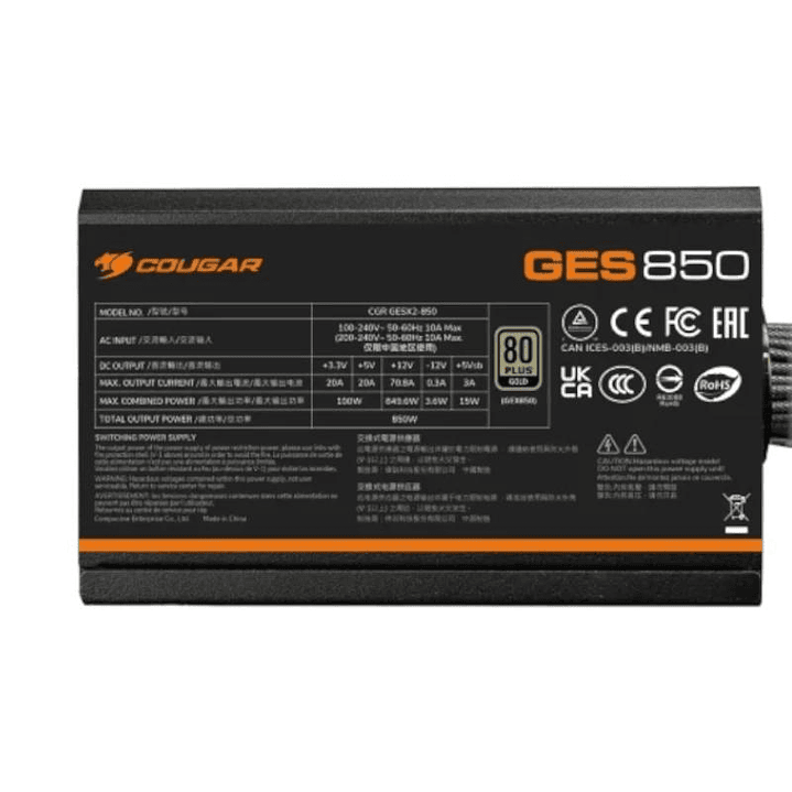 Cougar Fuente GES 750w 80+ Gold 3