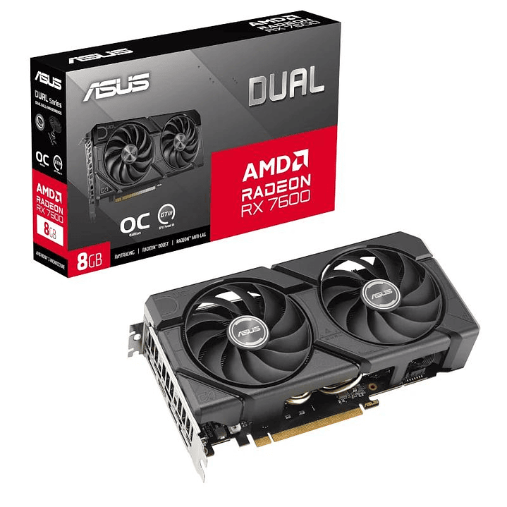 ASUS VGA AMD DUAL RX 7600 O8G EVO 8GB DDR6 2