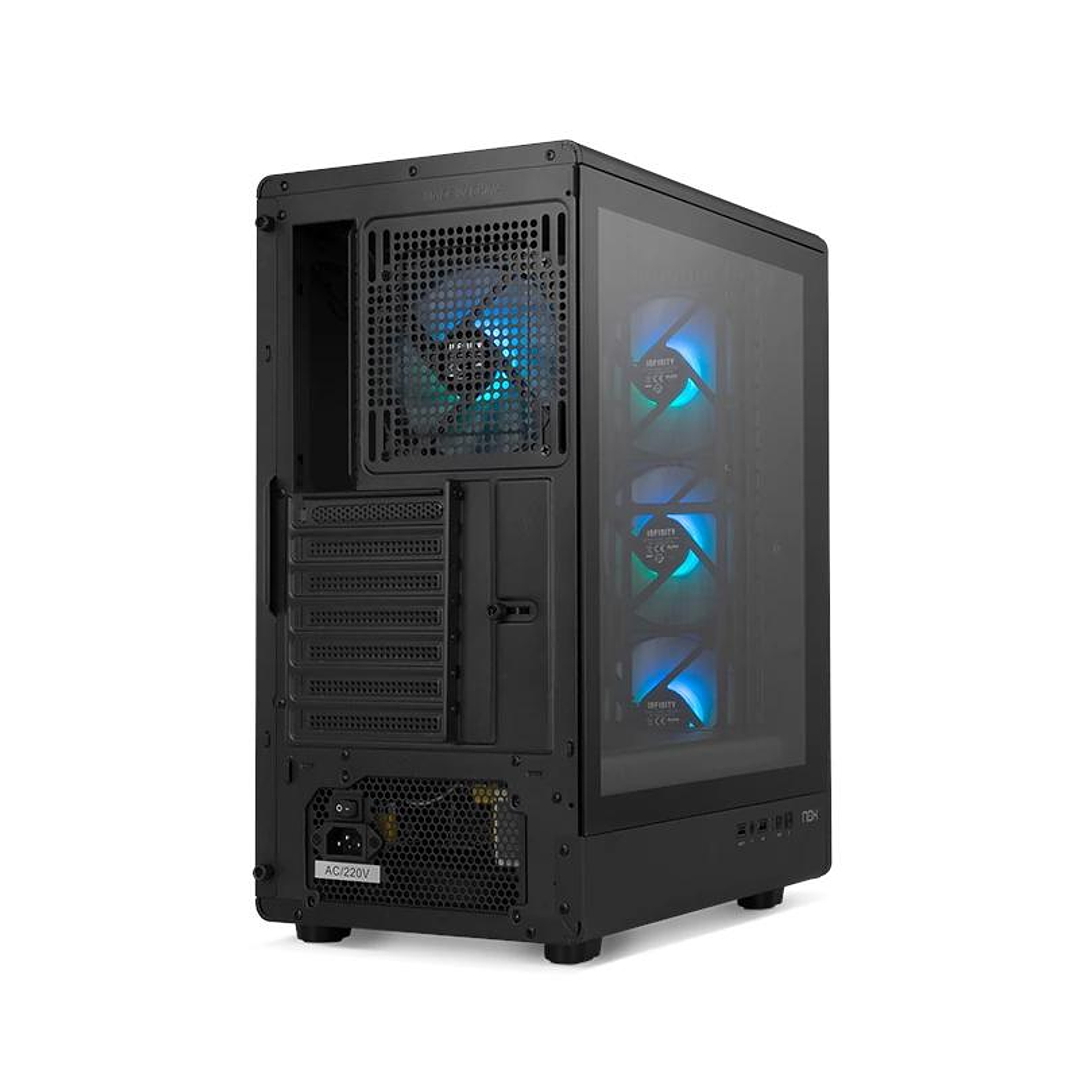 NOX Semitorre INFINITY IOTA  ARGB Negro USB 3.0 4