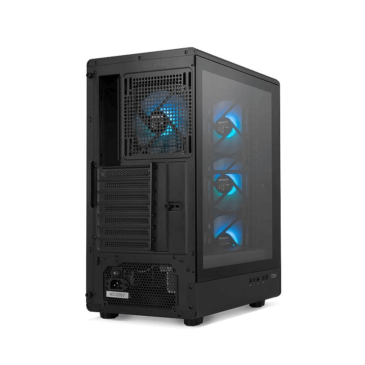 NOX Semitorre INFINITY IOTA  ARGB Negro USB 3.0 4