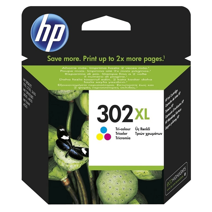 HP Cartucho 302XL Color 1