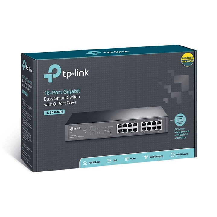 TP-LINK TL-SG1016PE Switch 16xGB PoE+ 3