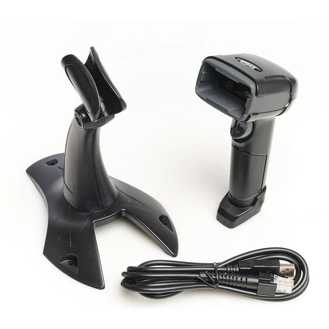 iggual Lector código barras 2D USB con soporte 4