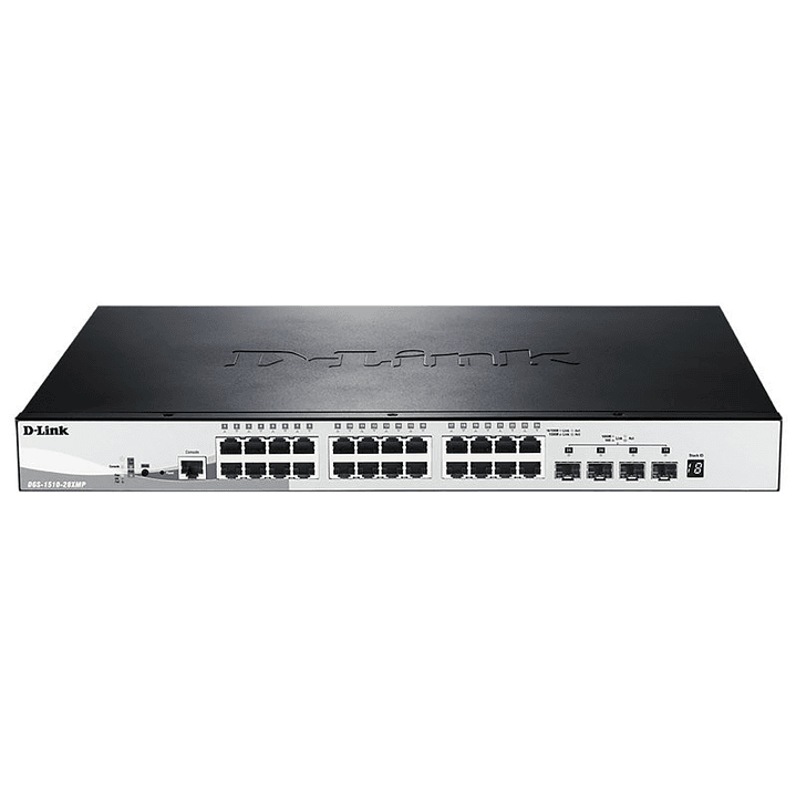D-Link DGS-1510-28XMP/E Switch L2 24xGB PoE 4x10Gb 1