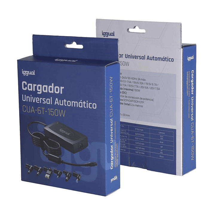 iggual Cargador Universal Automático CUA-6T-150W 2