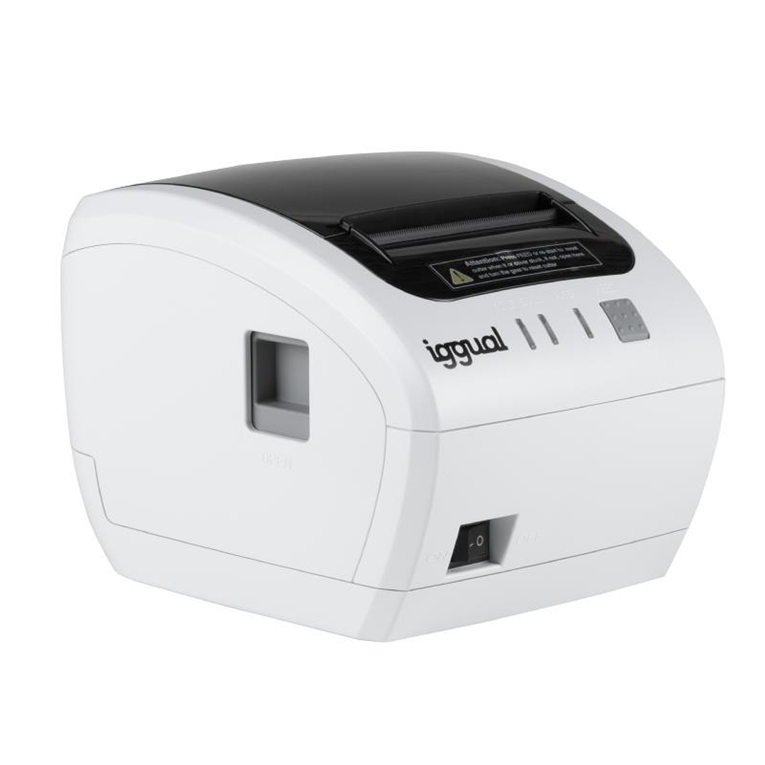 iggual Impresora térmica TP EASY 80W USB+RJ11 blan 1