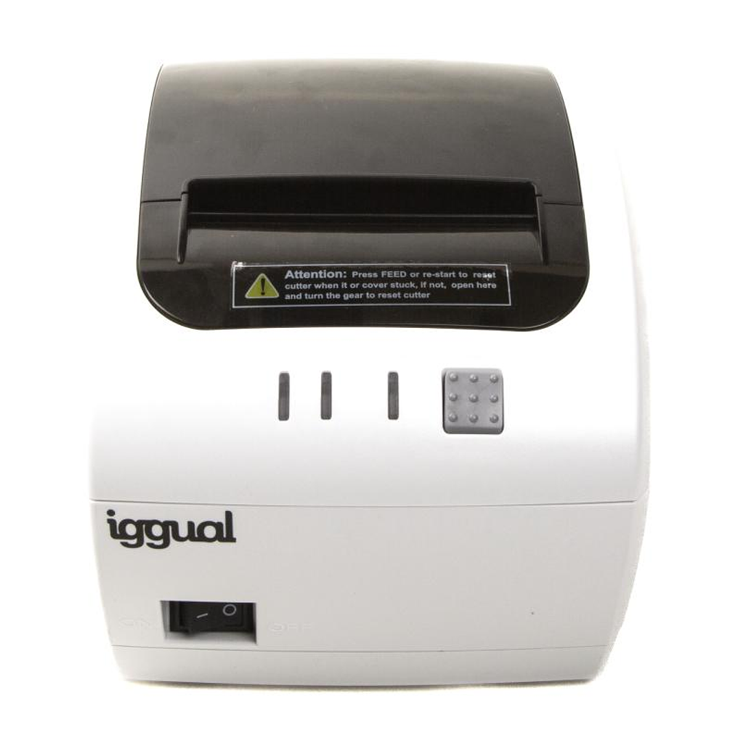 iggual Impresora térmica TP EASY 80W USB+RJ11 blan 3