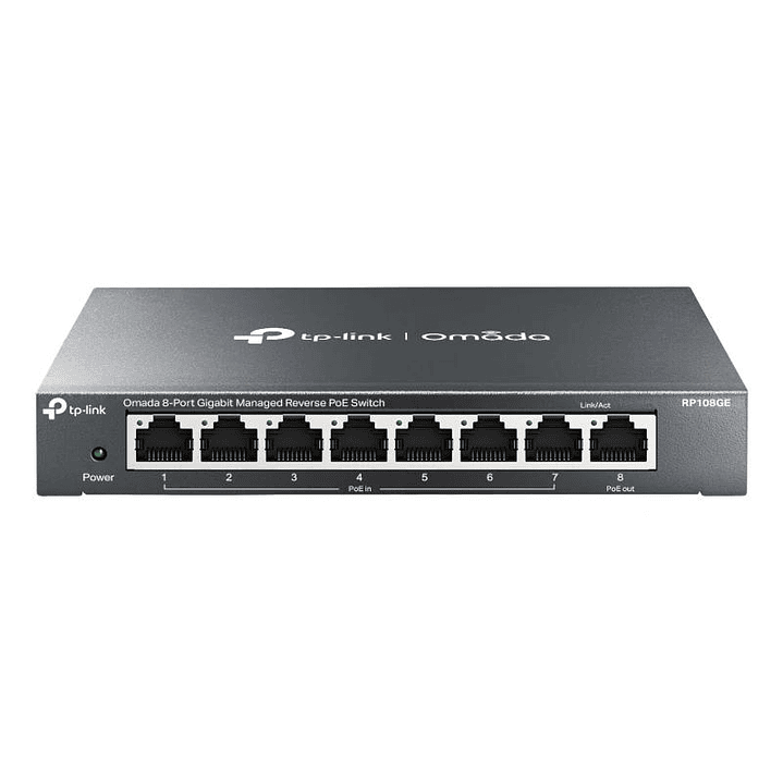 TP-Link RP108GE Switch 7xGb PoE In 1xGb PoE Out 2