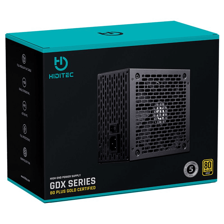Hiditec Fuente Gaming GDX750 80PLUS Gold Certified 4