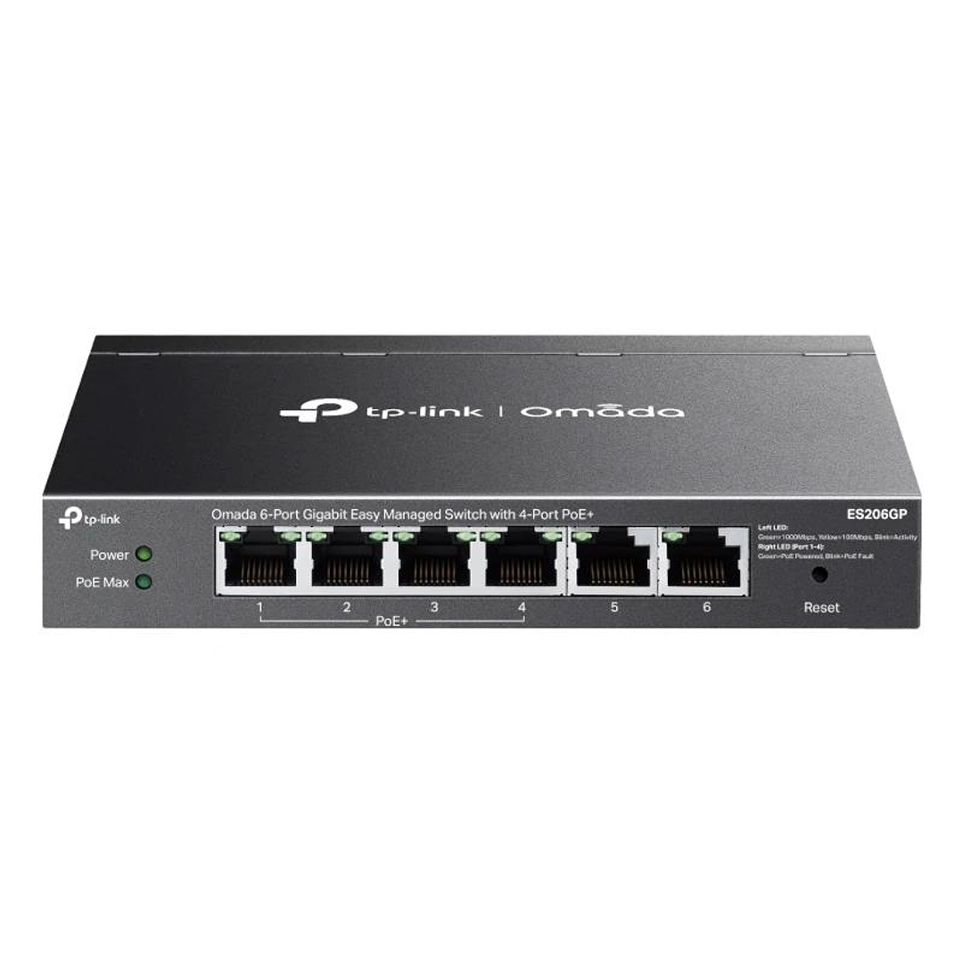 TP-Link ES206GP Switch 4xGb PoE+ 2xGb 65W Desktop 1