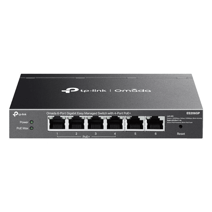 TP-Link ES206GP Switch 4xGb PoE+ 2xGb 65W Desktop 1