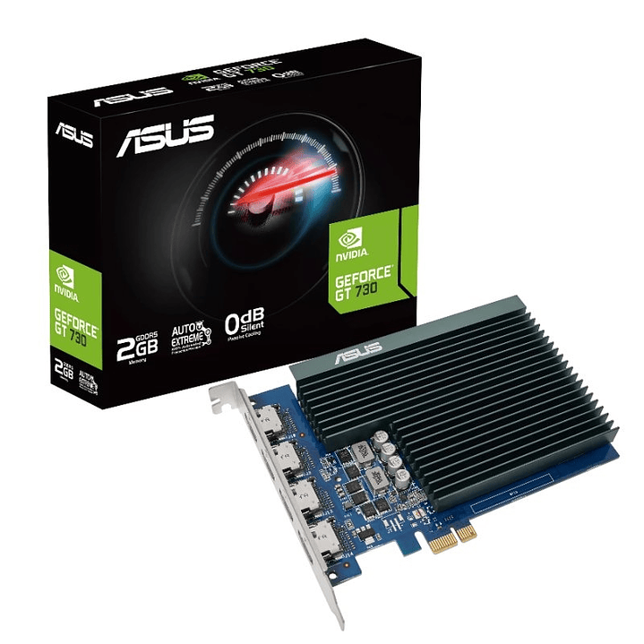 ASUS VGA NVIDIA GT 730 4H SL 2GD5 2GB 4 monitores 1