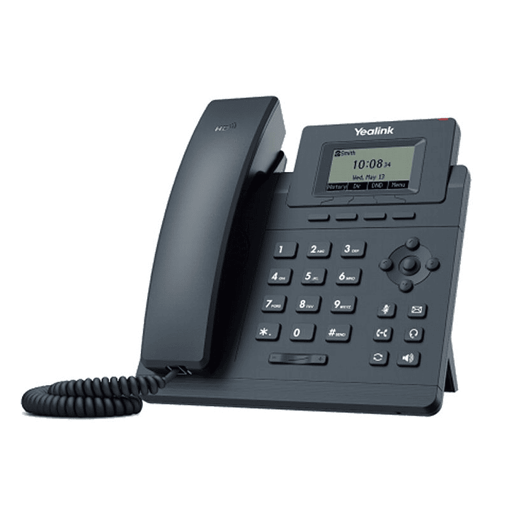 YEALINK SIP-T30 1 cuenta, SIN PoE, CON PSU 1