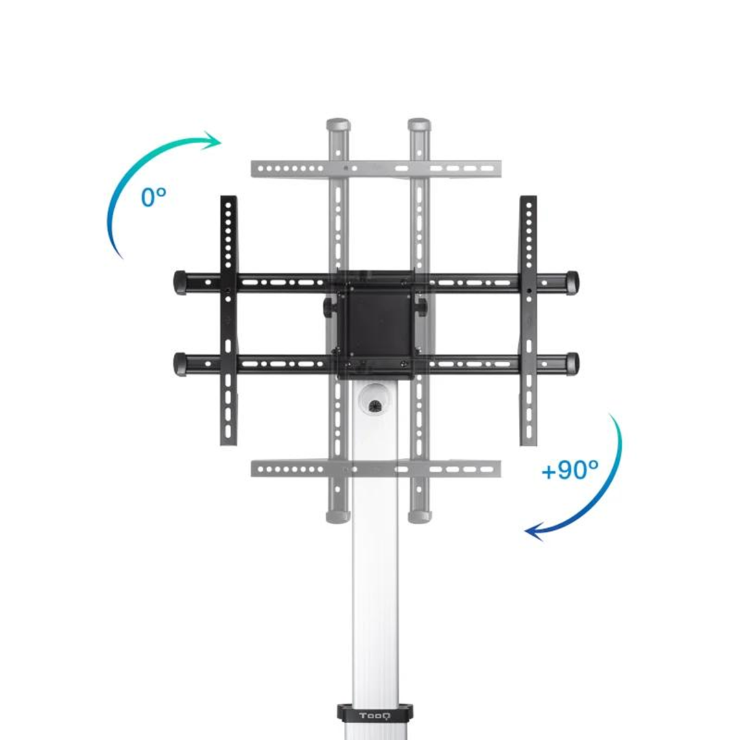 Tooq FS1886M-B Soporte suelo ruedas Hera 37