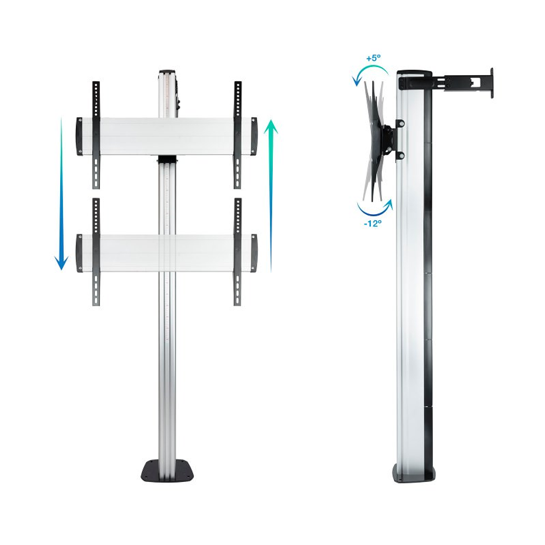 Tooq FS2270M-B Soporte suelo fijo  37-70