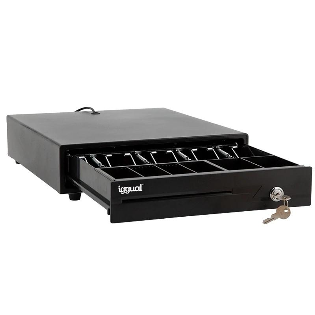 iggual Cajón Portamonedas IRON-10 38cm 4+6 negro 3