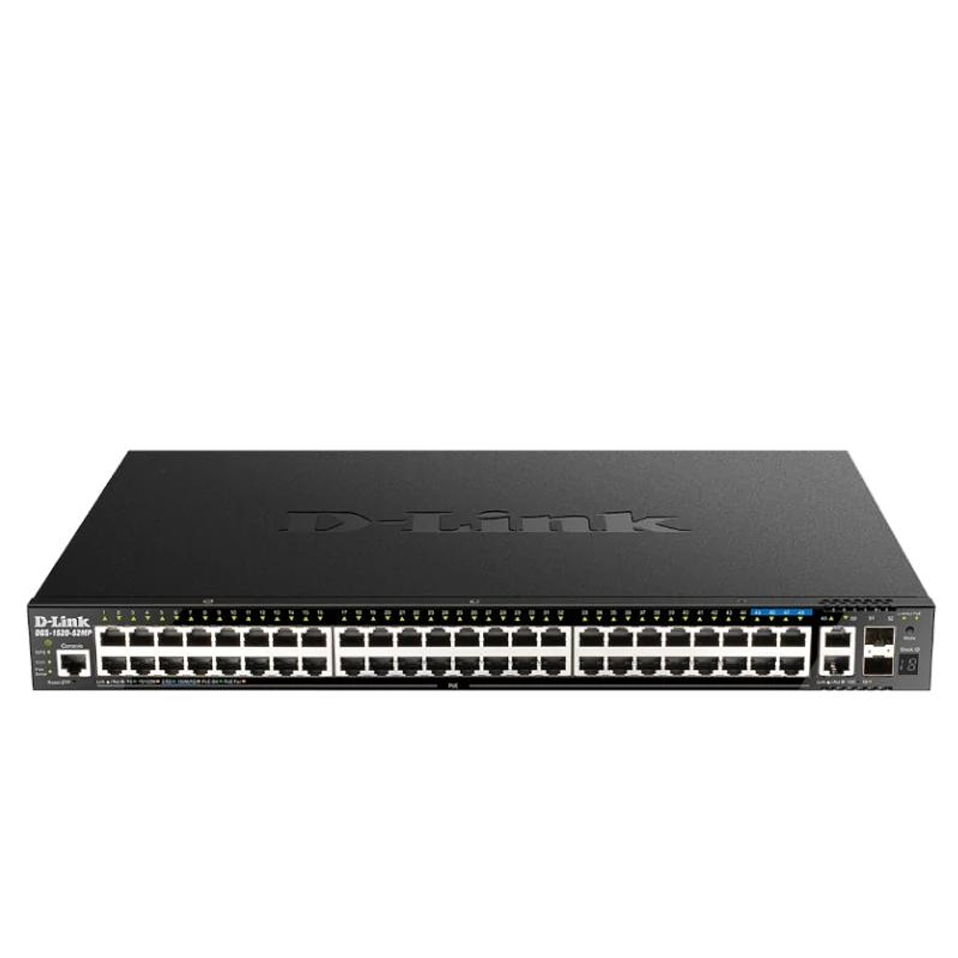D-Link DGS-1520-52MP/E Switch 44xGbE PoE 2x10 SFP+ 1