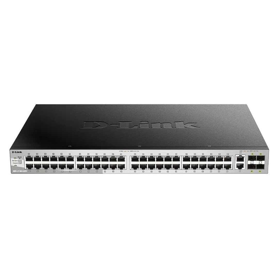 D-Link DGS-3130-54PS/E Switch L3 48xGb PoE 4xSFP+ 1