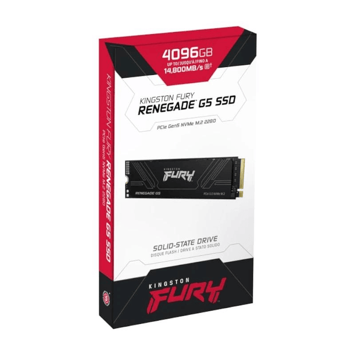 Kingston Fury Renegade G5 SSD 4TB PCIe5.0 14200M-s 1