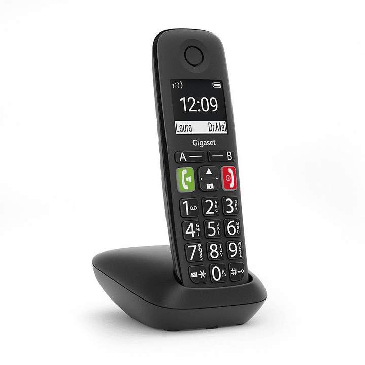 Gigaset E290 Inalámbrico DECT Duo Negro 1