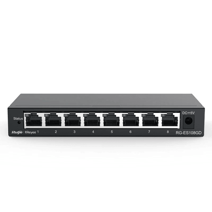 Reyee Unmanaged Switch 8xGb RJ45 Steel Case 1