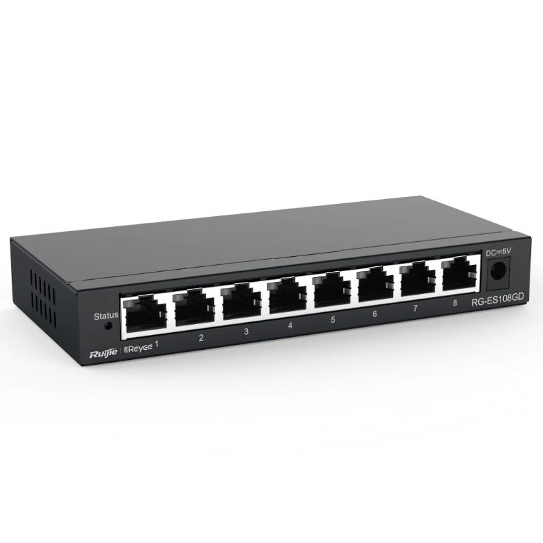Reyee Unmanaged Switch 8xGb RJ45 Steel Case 3