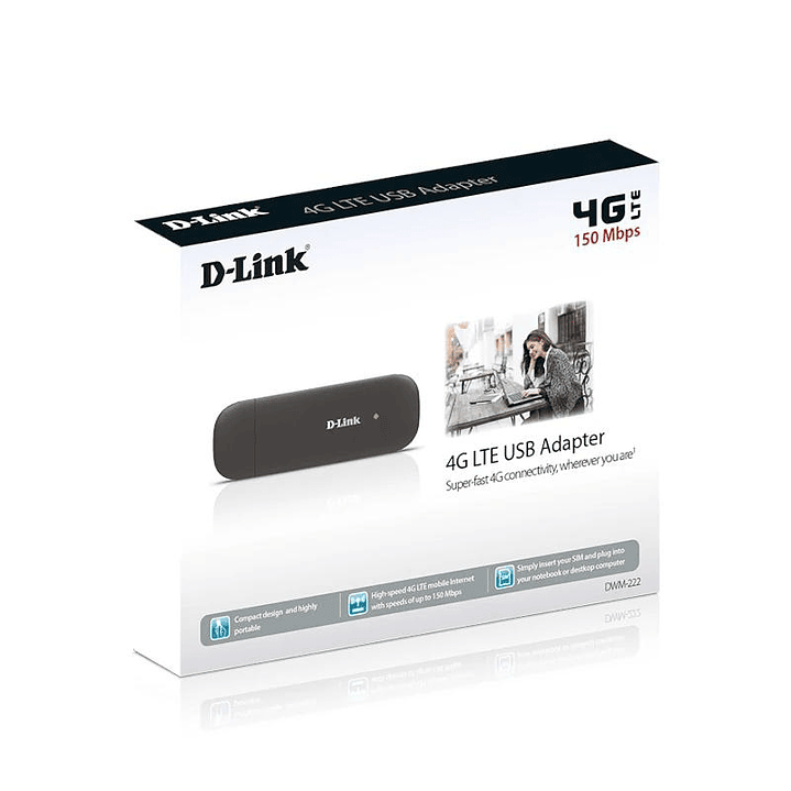 D-Link DWM-222/R 4G LTE USB Adapter SIM 3G/4G 3