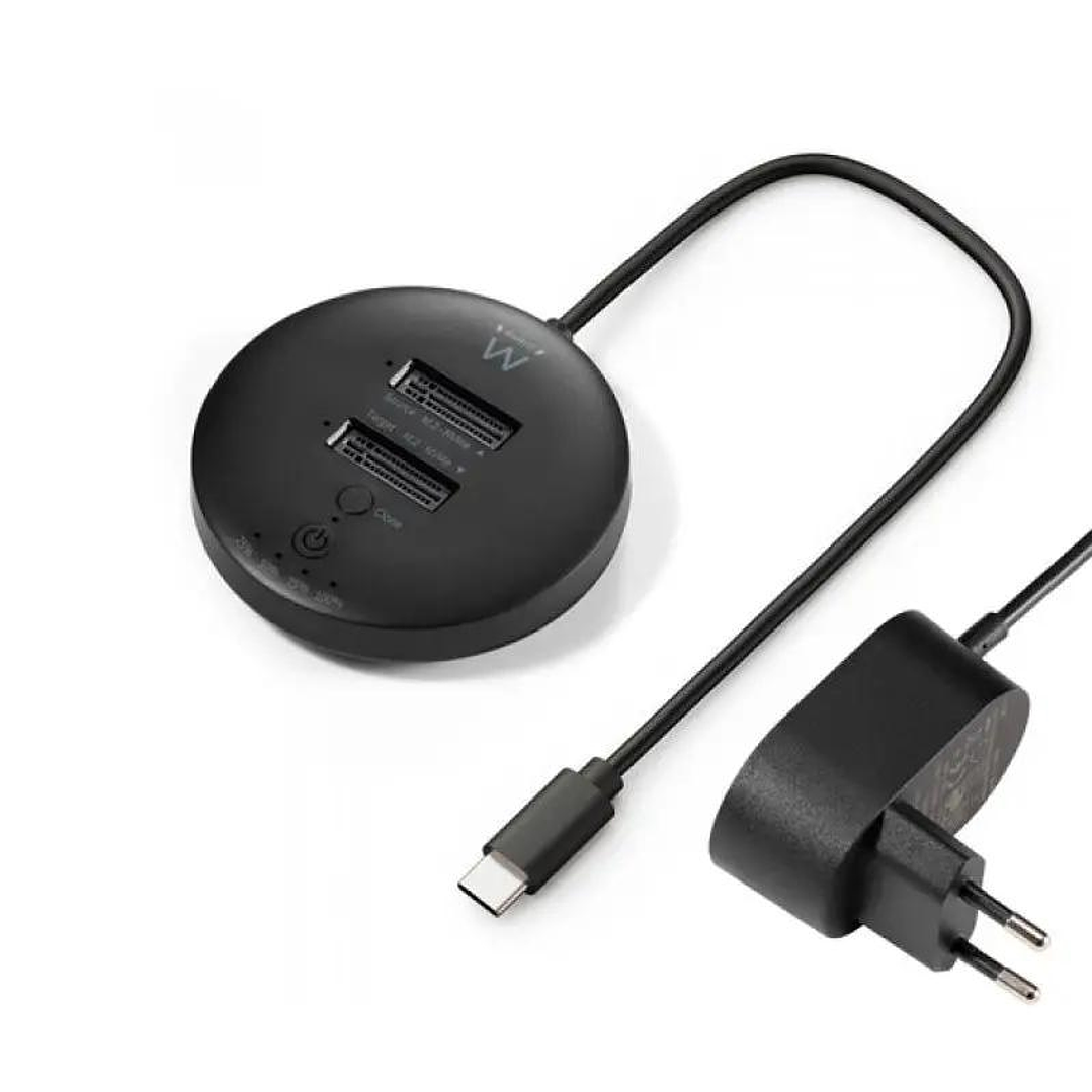 EWENT EW7078 clonador USB3.2, doble bahía SSD 1