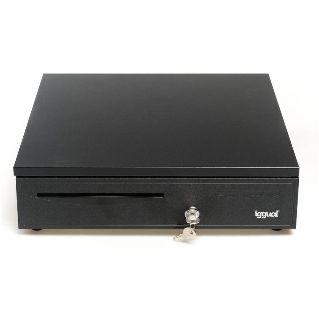 iggual Cajón Portamonedas IRON-50 42cm 5+8 negro 1