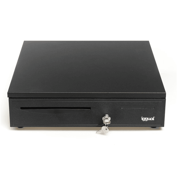 iggual Cajón Portamonedas IRON-50 42cm 5+8 negro 1