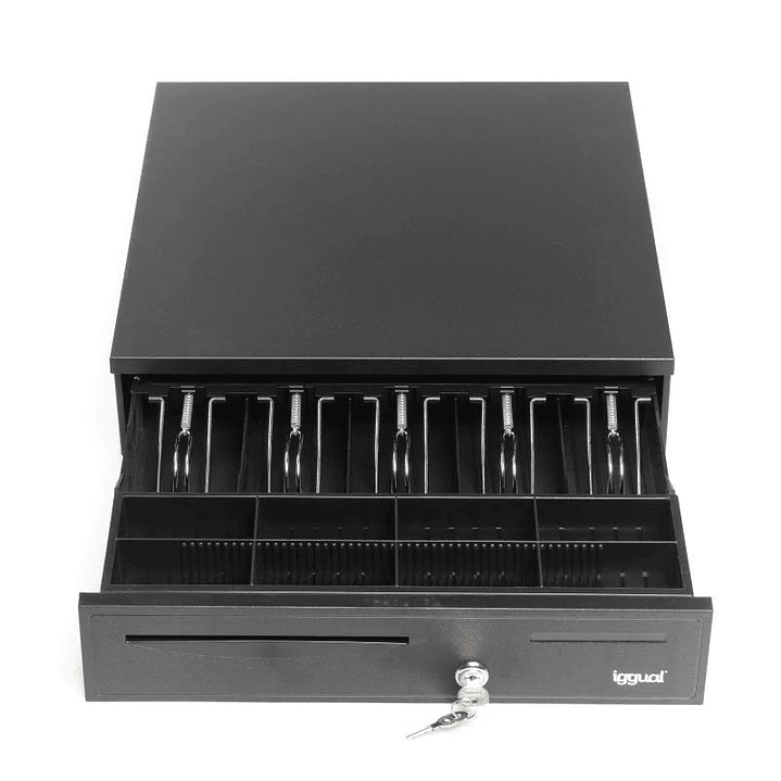 iggual Cajón Portamonedas IRON-50 42cm 5+8 negro 3