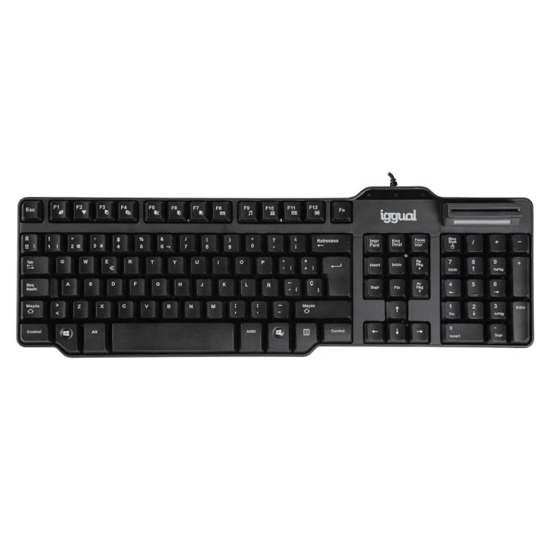 iggual Teclado con lector DNI CK-ID-DNI SMARTcard 1