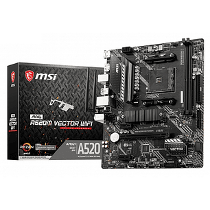 MSI Placa Base MAG A520M VECTOR WIFI mATX AM4