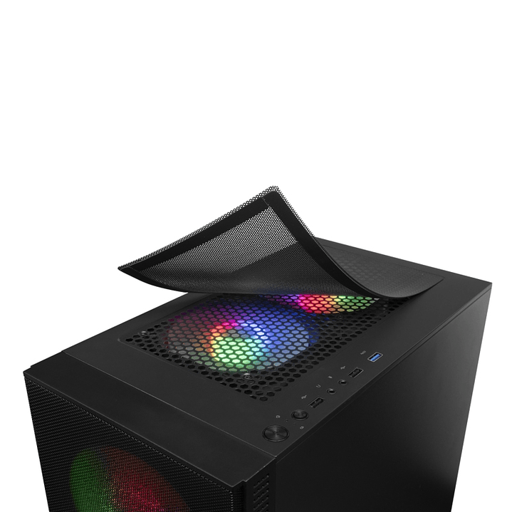 Mars Gaming Caja MCZ PREMIUM M-ATX 2X FRGB Negra 3