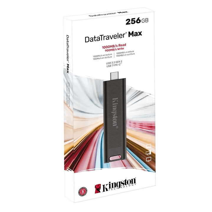 Kingston DataTraveler MAX 256GB USB-C 3.2 Gen2 3
