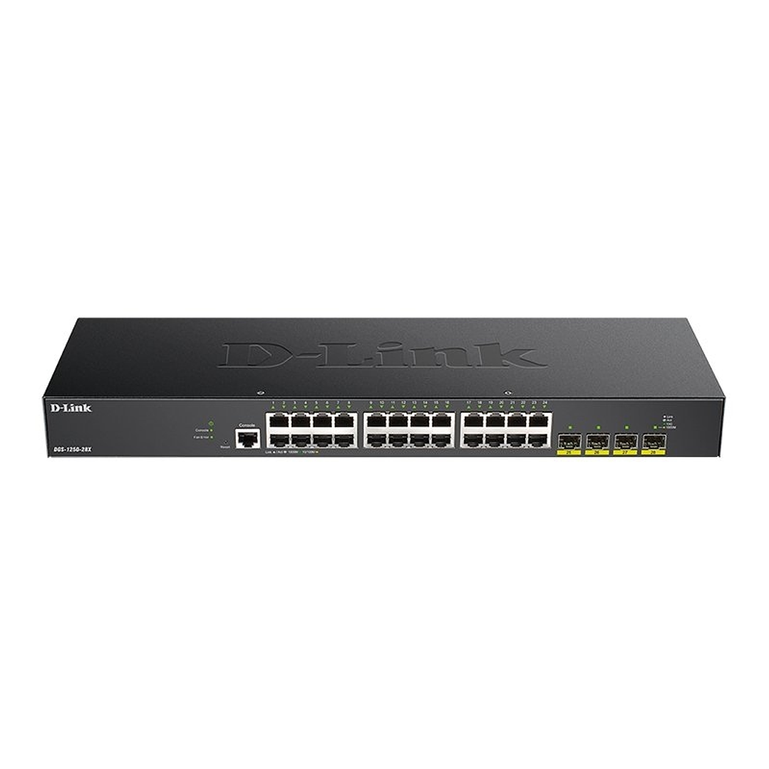 D-Link DGS-1250-28X/E Switch 24xGB+4x10G SFP+ 1