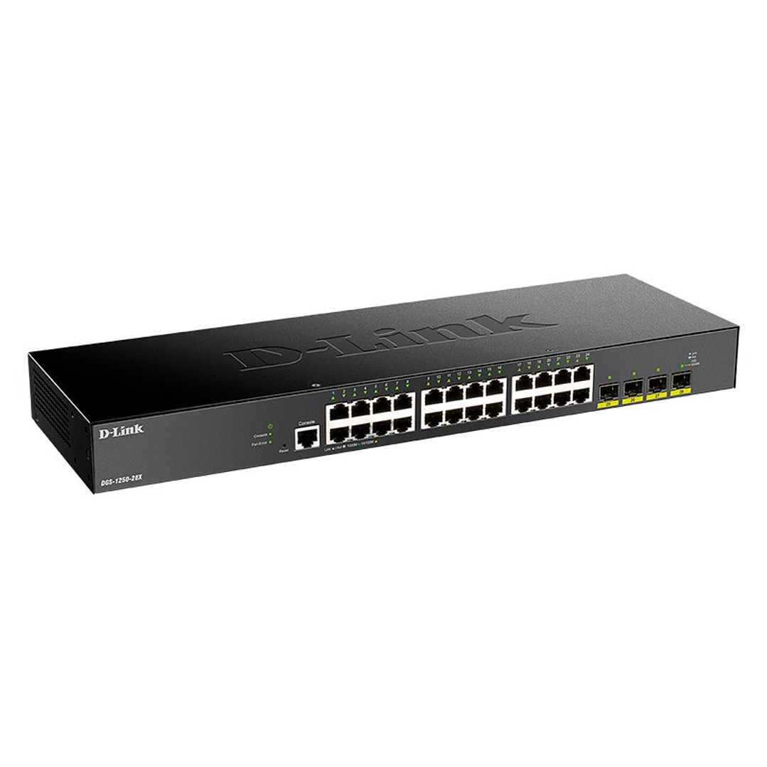 D-Link DGS-1250-28X/E Switch 24xGB+4x10G SFP+ 2