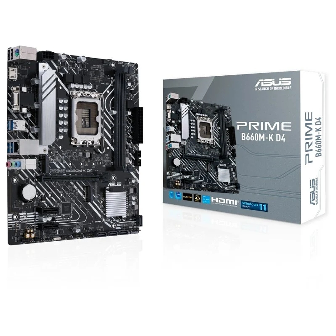 ASUS Placa Base PRIME B660M-K D4  mATX 1700 1