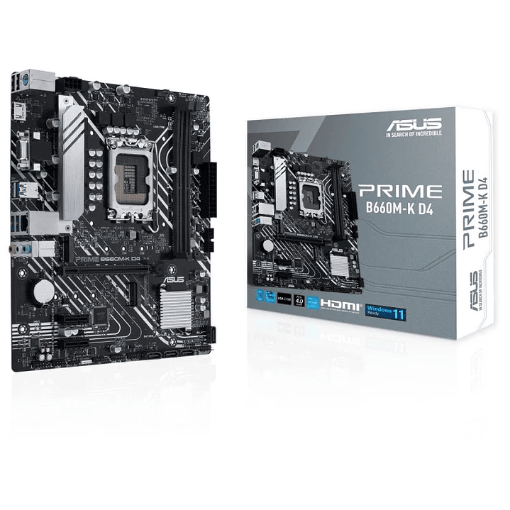 ASUS Placa Base PRIME B660M-K D4  mATX 1700 1