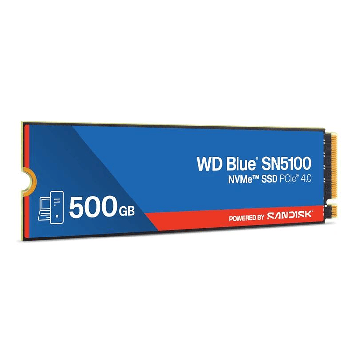 WD Blue SN5100 SSD 500GB NVMe Gen4 6600MB-s 3