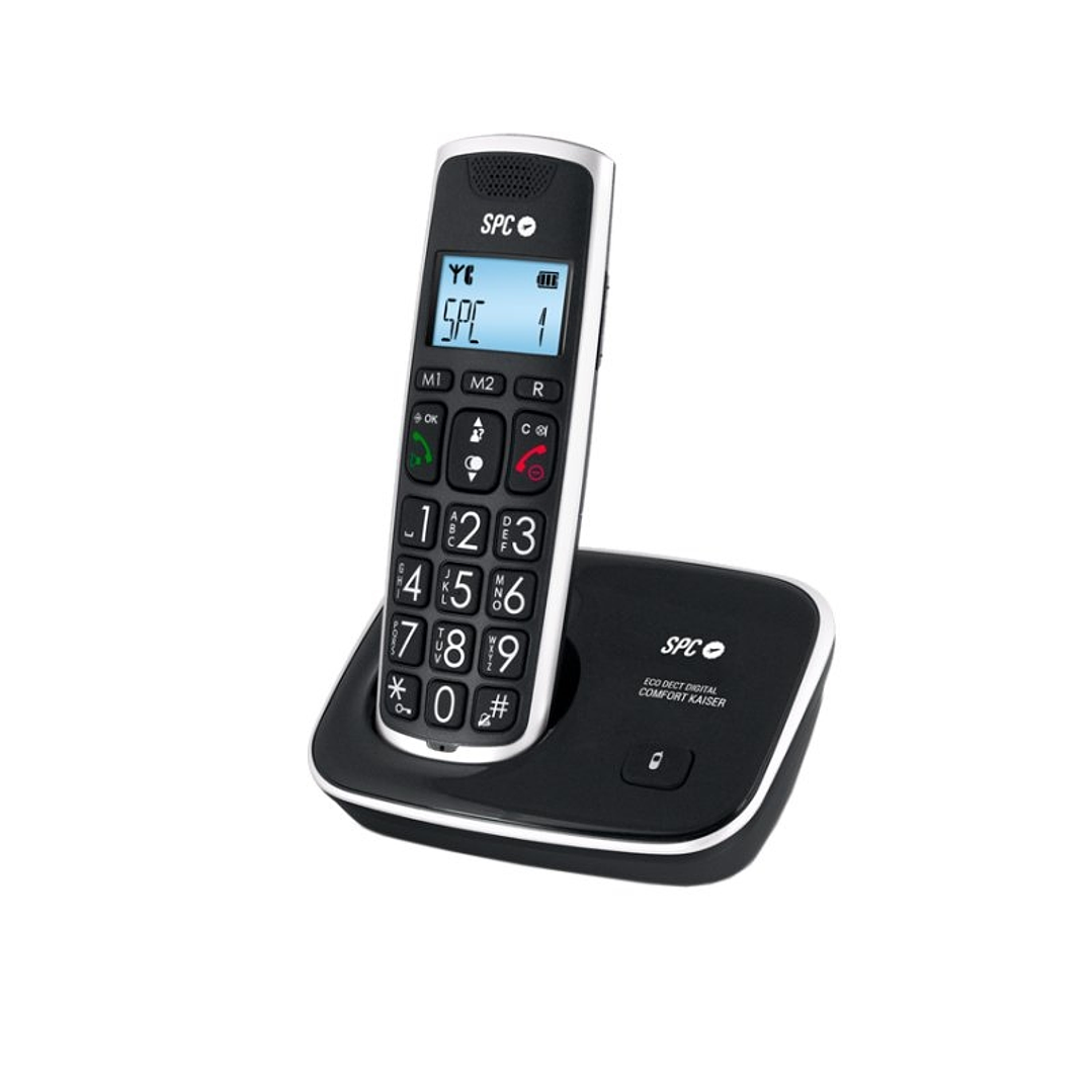 SPC 7608N Telefono DECT CONFORT KAISER Negro 1