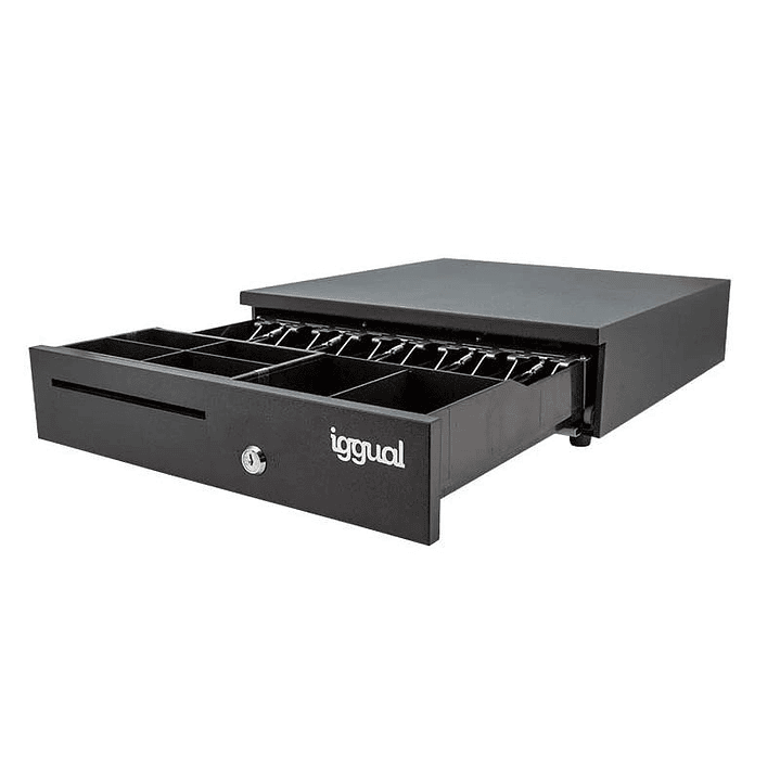 iggual Cajón Portamonedas IRON-35 42cm 5+6 negro 3