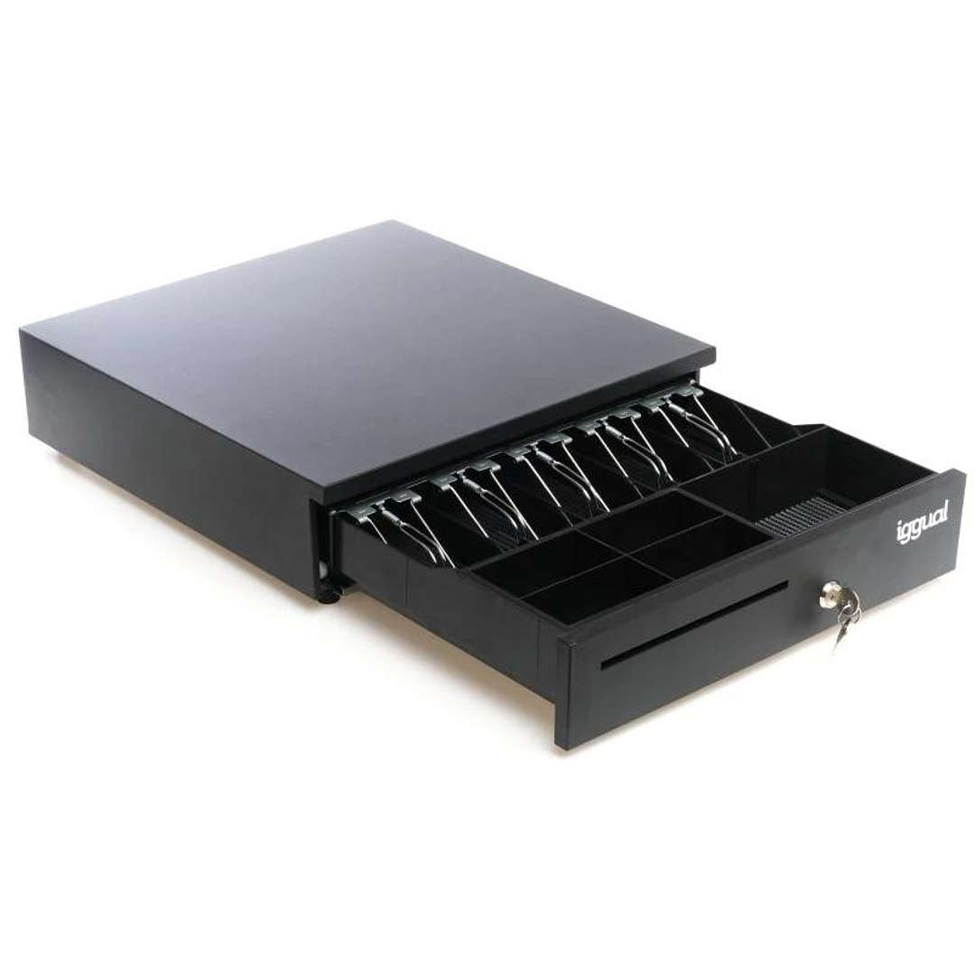 iggual Cajón Portamonedas IRON-35 42cm 5+6 negro 4