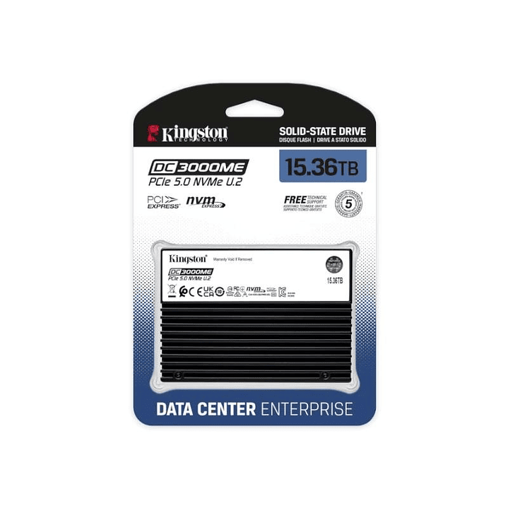 Kingston SSD DC3000ME 15.36TB NVMe PCIe 5.0 U.2 1