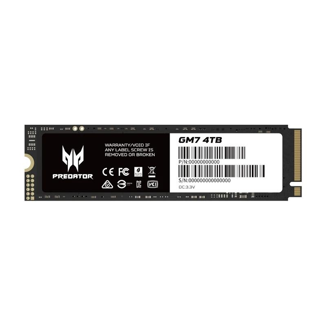 ACER PREDATOR SSD GM7 4Tb M.2 NVMe PCIe Gen 4x4 1