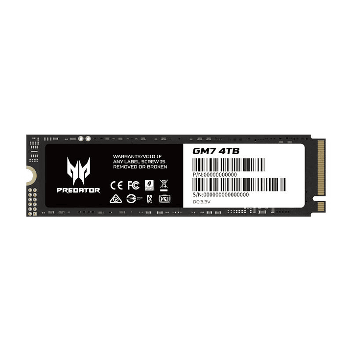ACER PREDATOR SSD GM7 4Tb M.2 NVMe PCIe Gen 4x4 1