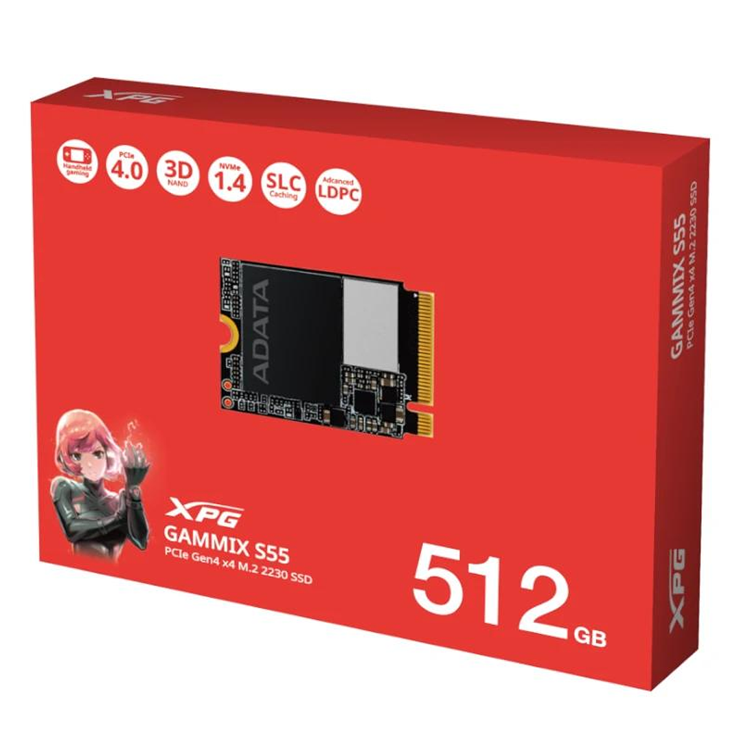 ADATA XPG SSD GAMMIX S55 512Gb Gen4x4 M.2 2230 3