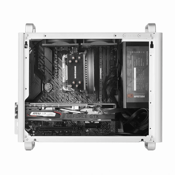 MARS GAMING Microatx MCELITE Alto Rendi. Blanco 4